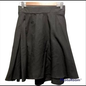 Torrid black pleated skater skirt plus-size 1